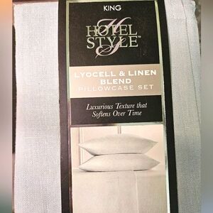 Hotel Style Linen Pillowcase Set-King